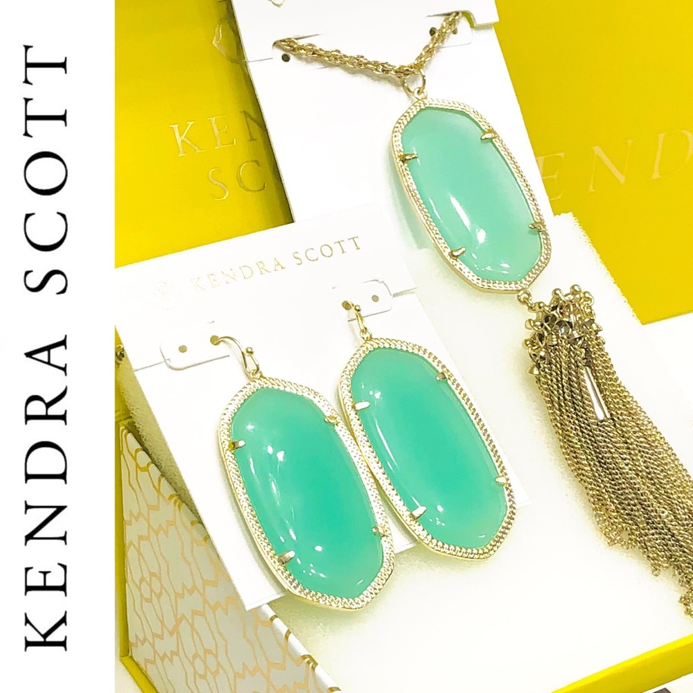 Kendra Scott 14k Chalcedony Rayne Set